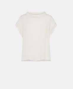 Blusa Curacao In Acetato Seta - Panna