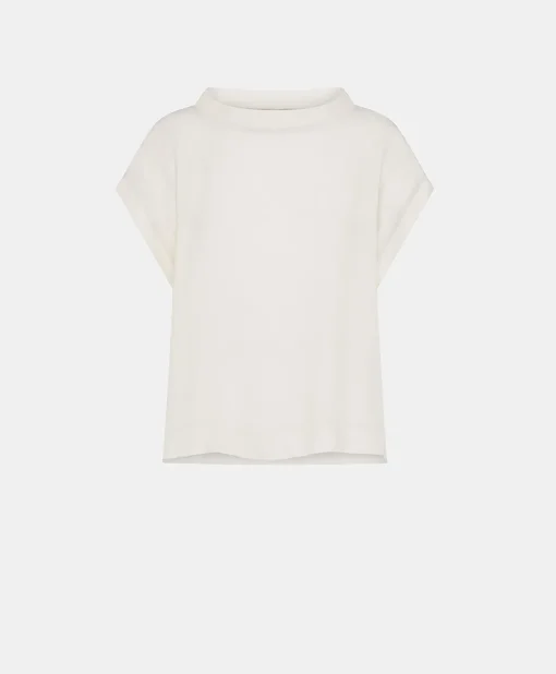 Blusa Curacao In Acetato Seta - Panna