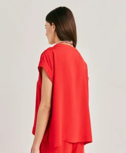 Blusa Curacao In Acetato Seta - Azalea