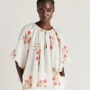 Blusa Tarida In Garza - Panna/Amarena
