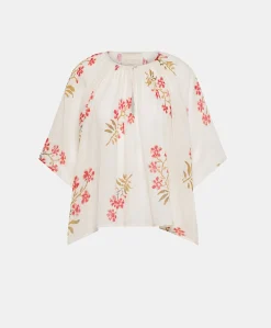 Blusa Tarida In Garza - Panna/Amarena