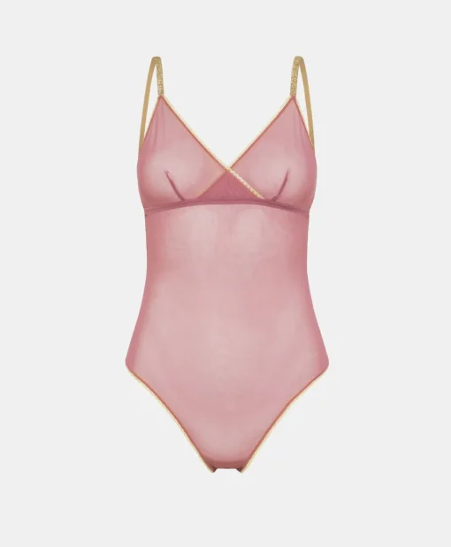 Body Tore In Tulle - Rosa Antico