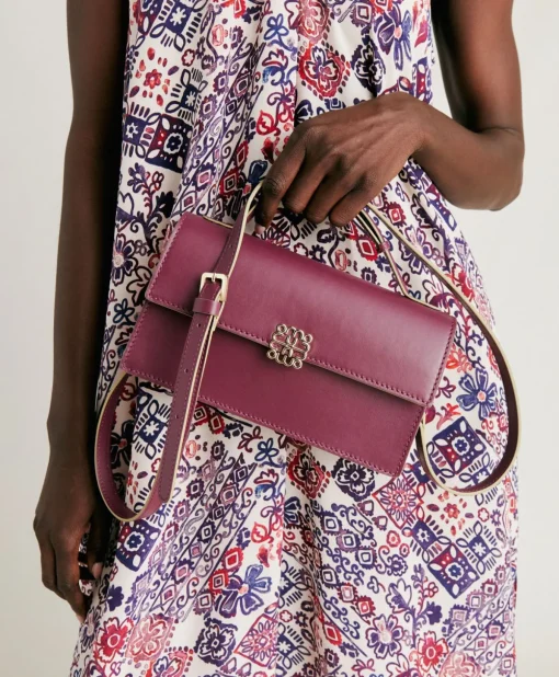 Borsa A Tracolla Sophie In Pelle Nappa - Ciclamino