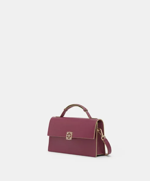 Borsa A Tracolla Sophie In Pelle Nappa - Ciclamino