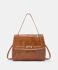 Borsa Flore In Pelle Naplack - Bruciato