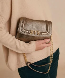 Borsa Mimi Flore In Pelle Laminata - Canna Fucile