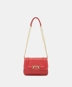 Borsa Mimi Flore In Pelle - Rouge
