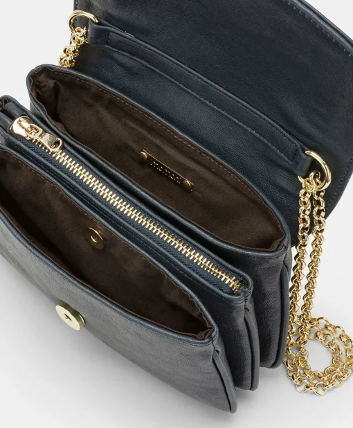 Borsa Mimi Flore In Pelle - Bleu