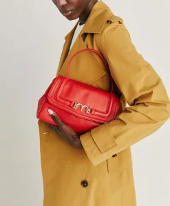 Borsa Petit Flore In Pelle - Rosso