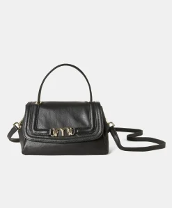 Borsa Petit Flore In Pelle - Nero