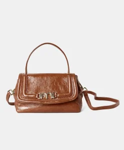 Borsa Petit Flore In Pelle Naplack - Bruciato