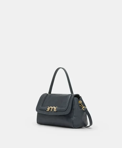 Borsa Petit Flore In Pelle - Blu