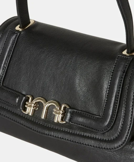 Borsa Petit Flore In Pelle - Nero