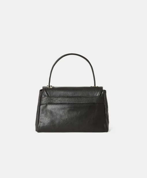 Borsa Petit Flore In Pelle - Nero