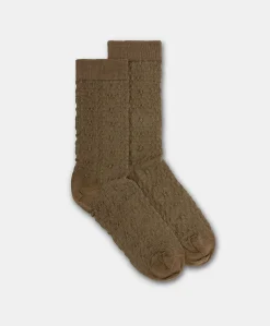 Calzini Sal Con Logo Jacquard - Tortora