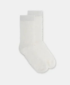 Calzini Sal Con Logo Jacquard - Bianco