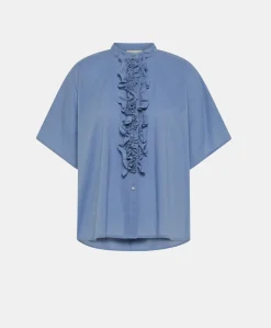 Camica Berenice Con Voile Di Cotone - Polveroso