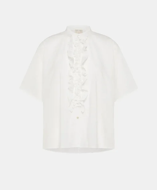 Camica Berenice Con Voile Di Cotone - Panna