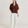 Camicia Brooklyn In Acetato Seta - Cioccolato