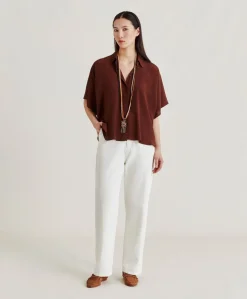 Camicia Brooklyn In Acetato Seta - Cioccolato