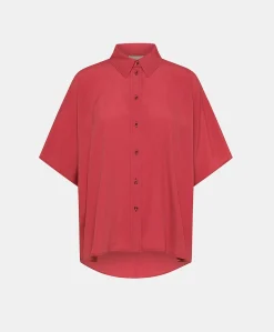 Camicia Brooklyn In Acetato Seta - Amaranto