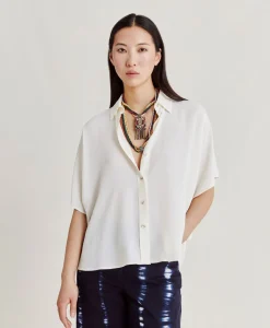 Camicia Brooklyn In Acetato Seta - Panna