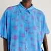 Camicia Brooklyn In Crepe De Chine - Bluette/Fucsia