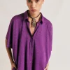 Camicia Brooklyn In Jersey Lurex - Ciclamino