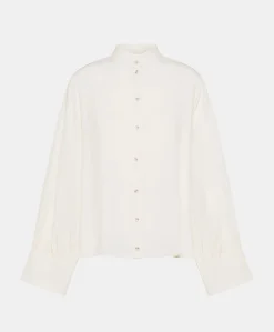 Camicia Franklin In Acetato Seta - Panna
