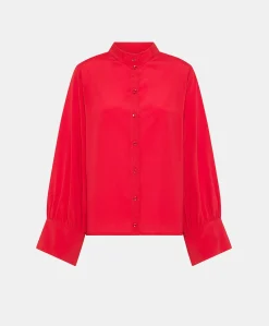 Camicia Franklin In Acetato Seta - Azalea