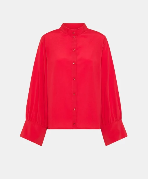 Camicia Franklin In Acetato Seta - Azalea