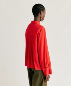 Camicia Franklin In Acetato Seta - Azalea