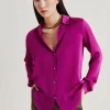 Camicia Meudon In Seta Unita - Ciclamino