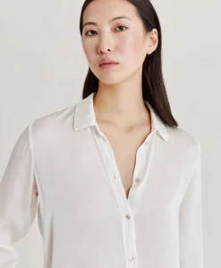 Camicia Meudon In Seta Unita - Panna