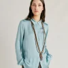 Camicia Meudon In Seta Unita - Ceruleo