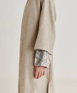 Cappotto Calla A Stuoia Lurex - Sabbia Multicolor