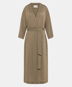 Cappotto Calla In Jersey Lurex - Fango