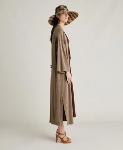 Cappotto Calla In Jersey Lurex - Fango