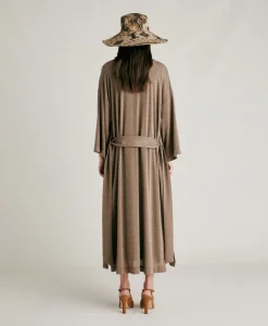 Cappotto Calla In Jersey Lurex - Fango