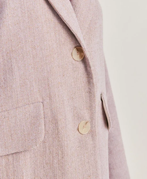 Cappotto Pomerania In Lino Cotone - Melanzana