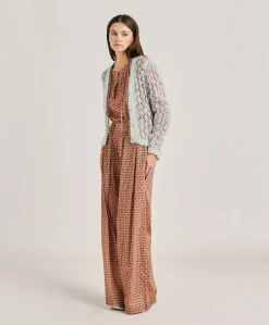 Cardigan Altea In Soft Mohair - Turchese