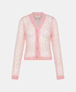 Cardigan Altea In Soft Mohair - Rosa Baby