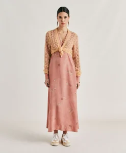 Cardigan Altea In Soft Mohair - Arancio