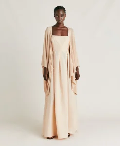 Cardigan Divina Perlata Lurex - Cipria