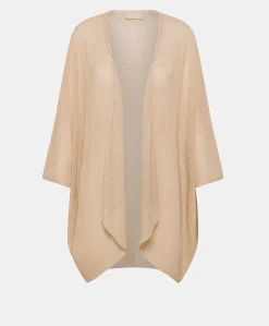Cardigan Divina Perlata Lurex - Cipria