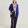 Cardigan Flossy Perlata Dettagli Lurex - Bluette