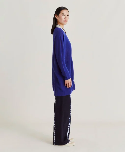 Cardigan Flossy Perlata Dettagli Lurex - Bluette