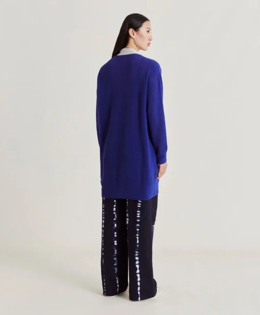 Cardigan Flossy Perlata Dettagli Lurex - Bluette