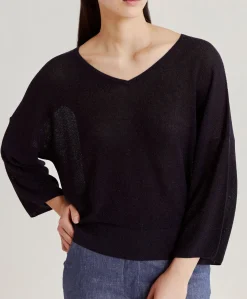 Cardigan Fresno Perlata Lurex - Blu Notte