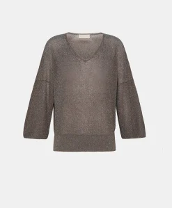 Cardigan Fresno Perlata Lurex - Corteccia